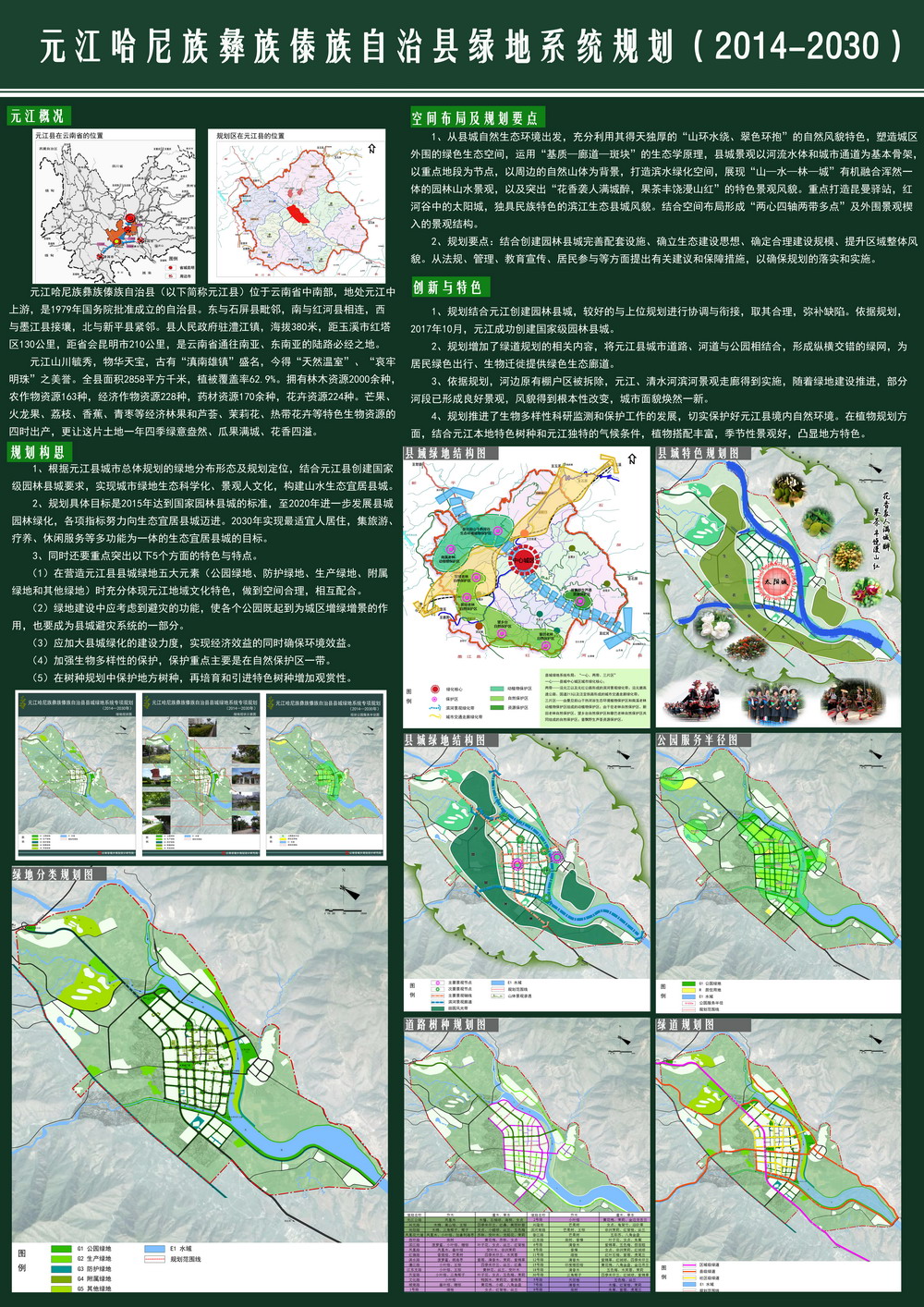 元江哈尼族彝族傣族自治县绿地系统专项规划（2014-2030）