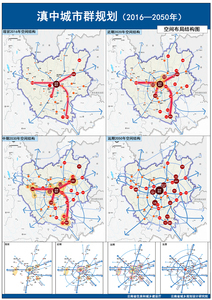 滇中城市群规划——空间布局结构图