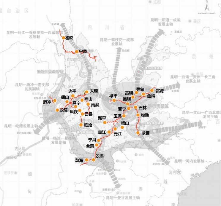 云南省高速公路国土空间控制规划城镇发展影响专题研究